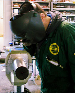 Man Welding